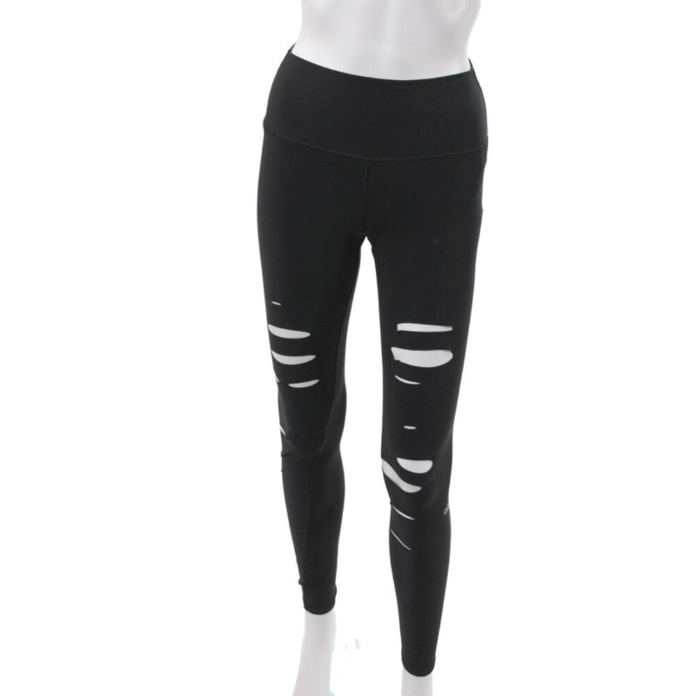 Alo Womens Ankle Leggings Black Athleisure Size XS